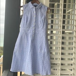 Lands’ End eyelet button down dress